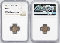 Victoria, 10 Cents 1893, London