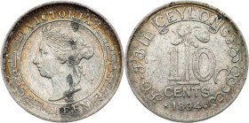 Victoria, 10 Cents 1894, London