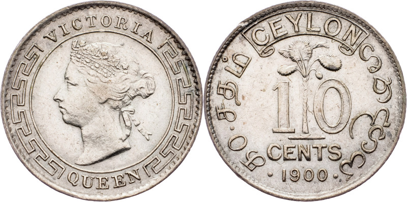 Victoria, 10 Cents 1900, London Victoria, 10 Cents 1900, London, 1,162 g, Ag (80...