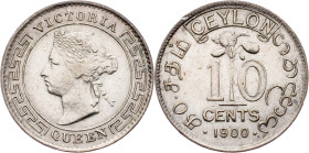 Victoria, 10 Cents 1900, London