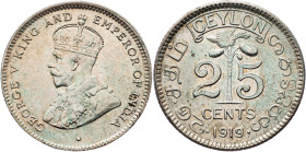 George V., 25 Cents 1919, Bombay