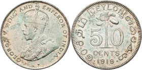 George V., 50 Cents 1919, Bombay
