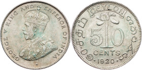 George V., 50 Cents 1920, Bombay