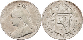 Victoria, 9 Piastres 1901, London