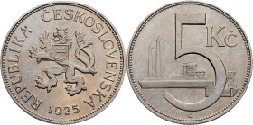 First Republic, 5 Korun 1925, Kremnica