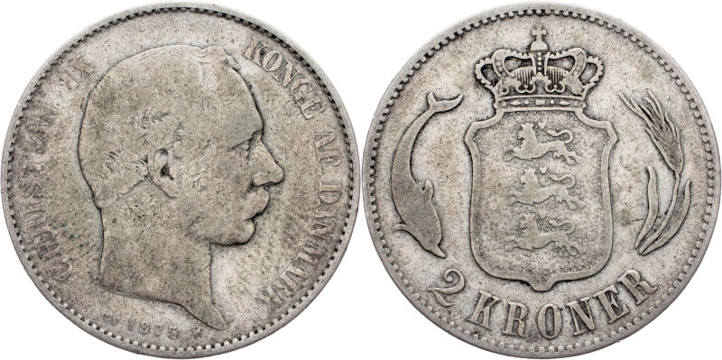 Christian IX., 2 Kroner 1875, Copenhagen Christian IX., 2 Kroner 1875, Copenhage...