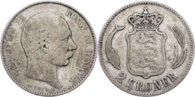 Christian IX., 2 Kroner 1875, Copenhagen