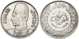 Farouk I., 10 Qirsh 1356, London