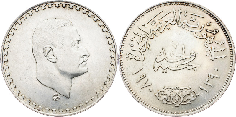 Egypt, 1 Pound 1390 Egypt, 1 Pound 1390, 25,139 g, Ag (720/1000), KM# 425, toned...
