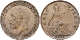 George V., 1/2 Penny 1927, London