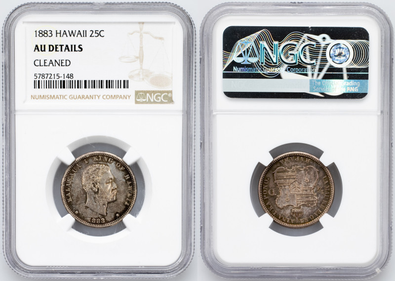 Kalākaua I., 1/4 Dollar 1883, San Francisco Kalākaua I., 1/4 Dollar 1883, San Fr...