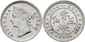 Victoria, 5 Cents 1887, London