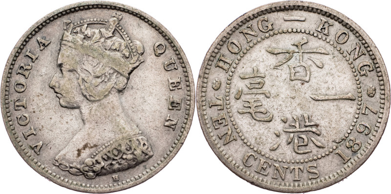 Victoria, 10 Cents 1897, Heaton Victoria, 10 Cents 1897, Heaton, 2,678 g, Ag (80...