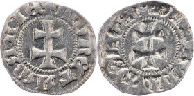 Mary I., Denar 1382-1387 /1395, EK, Incuse