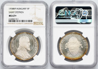 Hungary, 5 Pengo 1938, BP TOP POP