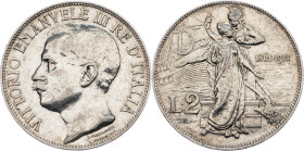 Vittorio Emanuele III., 2 Lire 1911, Rome