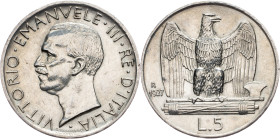 Vittorio Emanuele III., 5 Lire 1927, Rome