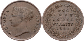 Victoria, 1 Cent 1862, Calcutta