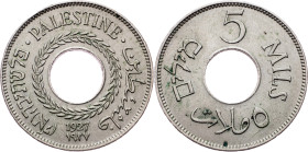 British Mandate, 5 Mils 1927, London