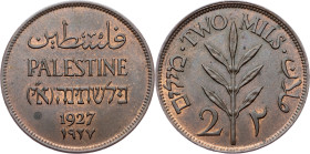 British Mandate, 2 Mils 1927, London