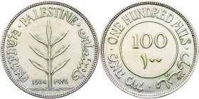 British Mandate, 100 Mils 1934, London