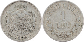 Carol I., 1 Leu 1873, Brussels