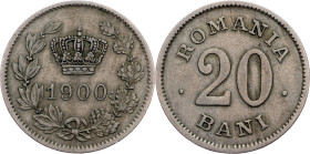 Carol I., 20 Bani 1900, Brussels