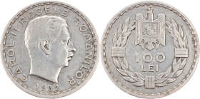 Carol II., 100 Lei 1932, Heaton