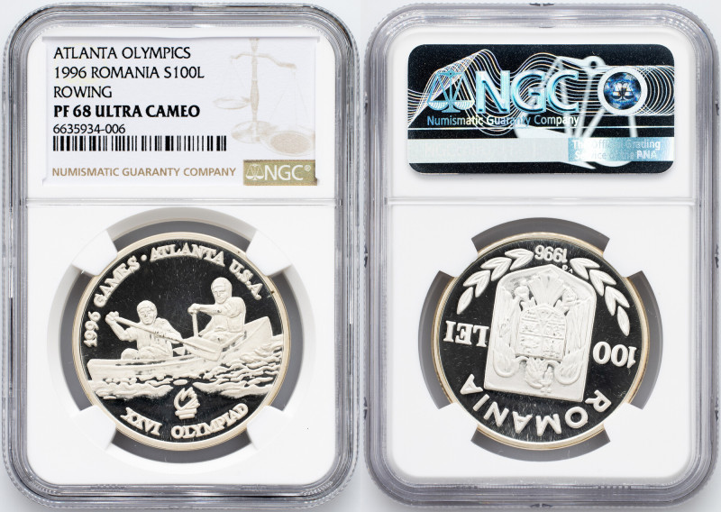 Republic, 100 Lei 1996 Republic, 100 Lei 1996, 27 g, Ag (925/1000), KM# 131, Can...