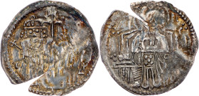 Emperor Stefan Dusan and empress Jelena (1346-1355), Half Dinar