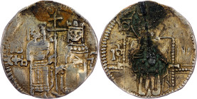 Emperor Stefan Dusan and empress Jelena (1346-1355), Dinar