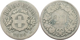 Federal State, 20 Rappen 1850, Strasbourg