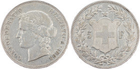 Federal State, 5 Francs 1894, B, Bern