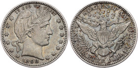 Federal Republic, 1/4 Dollar 1908, O, New Orleans