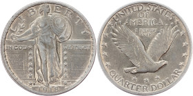 Federal republic, 1/4 Dollar 1918, San Francisco