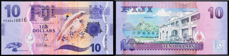 Fiji, 10 Dollars 2013 Fiji, 10 Dollars 2013, P# 116a; VF

Grade: VF 

More p...