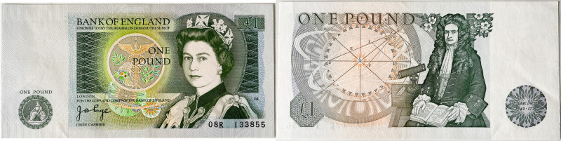 Bank Of England, 1 Pound ND (1978-1981) Bank Of England, 1 Pound ND (1978-1981),...