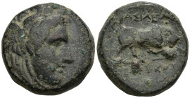 Greek
SELEUKID EMPIRE. Seleukos I Nikator (circa 282-281 BC). Sardes
AE Bronze (18.1mm 7.98g)