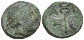 Greek
THRACE. Ainos (circa 280-200 BC).
AE Bronze (12.26mm 2.1g)