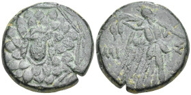Greek
PONTOS. Amisos. Time of Mithradates VI Eupator. (Circa 85-65 BC).
AE Bronze (21.1mm 8.2g)