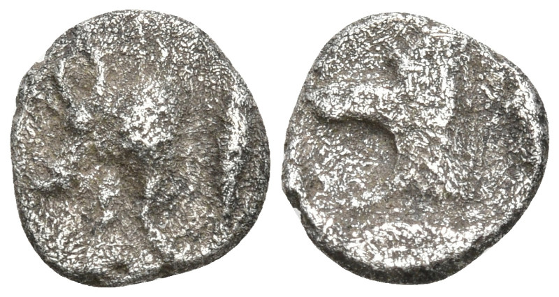 Greek
MYSIA. Kyzikos (Circa 450-400 BC)
AR Hemiobol (8mm 0.35g)