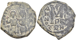 Byzantine
Justin II, with Sophia (565-578 AD). Constantinople
AE Follis (31.1mm 14.11g)