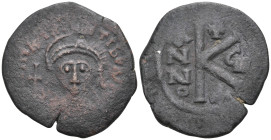 Byzantine
Maurice Tiberius (582-602 AD).
AE Half Follis (22.5mm 3.9g)