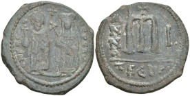 Byzantine
Phocas, with Leontia (602-610 AD). Theoupolis (Antioch)
AE Follis (28.2mm 9.55g)