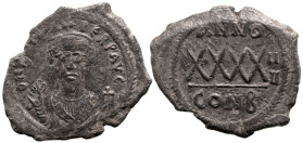 Byzantine
Phocas (602-610 AD). Constantinople. Dated RY 4 = 605/6 AD
AE Follis (33mm 10.88g)