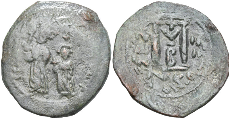 Byzantine
Heraclius with Heraclius Constantine (610-641 AD). Constantinople
AE...