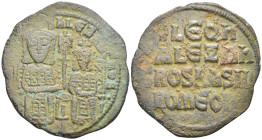 Byzantine
Leo VI the Wise, with Alexander (886-912 AD). Constantinople
AE Follis (27.2mm 6.69g)