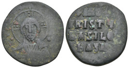 Byzantine
Anonymous Follis. Time of Basil II with Constantine VIII (976-1025.AD). Constantinople
AE Follis (26.3mm 6.79g)