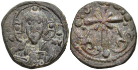 Byzantine
Anonymous Follis, Time of Nicephorus III (circa 1078-1081 AD). Constantinople.
AE Follis (28.2mm 4.48g)