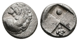 Thrace, Chersonesos. AR Hemidrachm, 2.33 g 12.52 mm. Circa 386-338 BC.